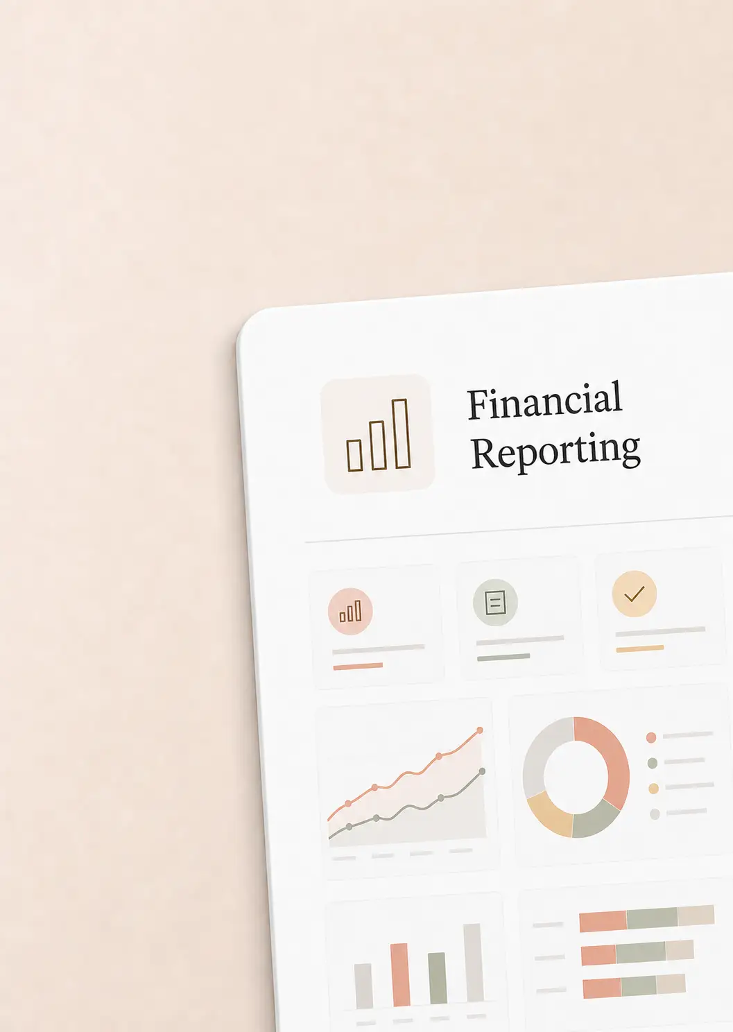 Financial operations dashboard showing budgets, billing, and performance
