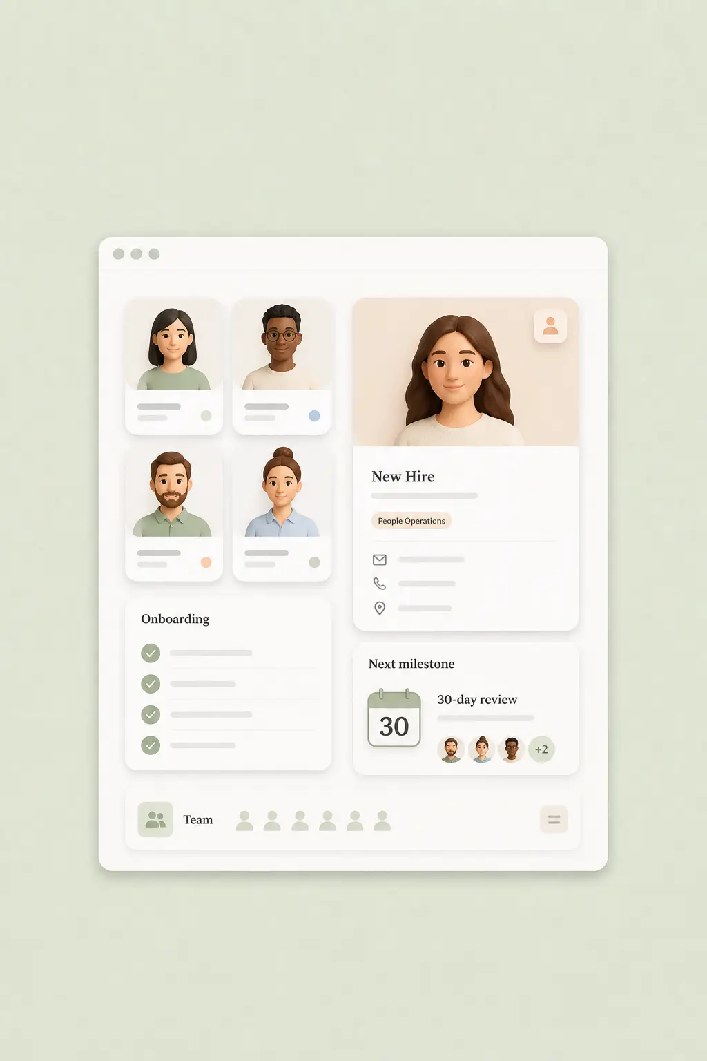 Connected systems supporting recruiting and people operations